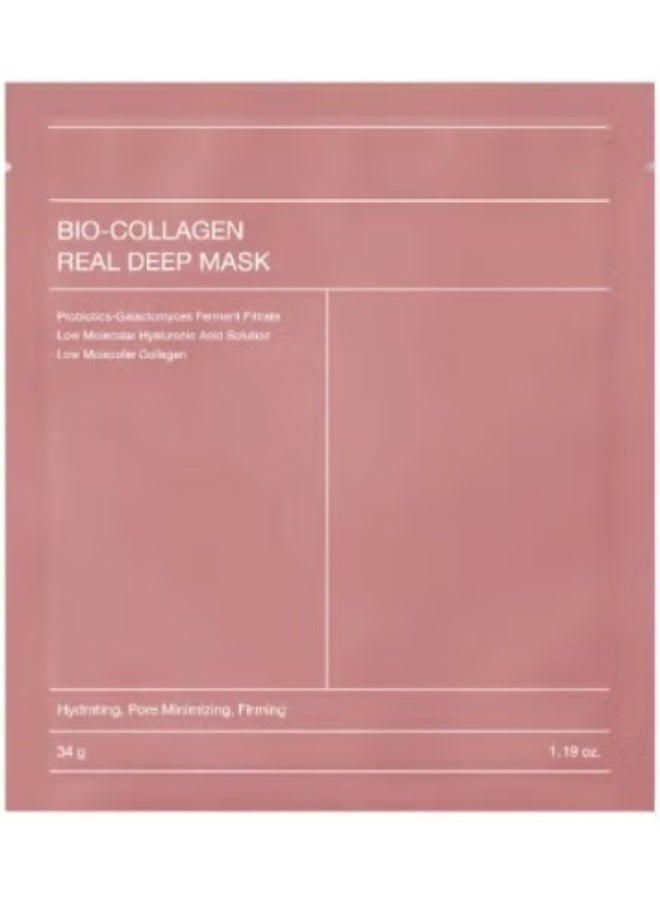 Bio-Collagen Deep Hydration Mask Collagen Face Mask Set Hydrating Overnight Mask , 34g x4ea - Image 1